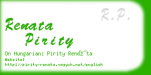 renata pirity business card